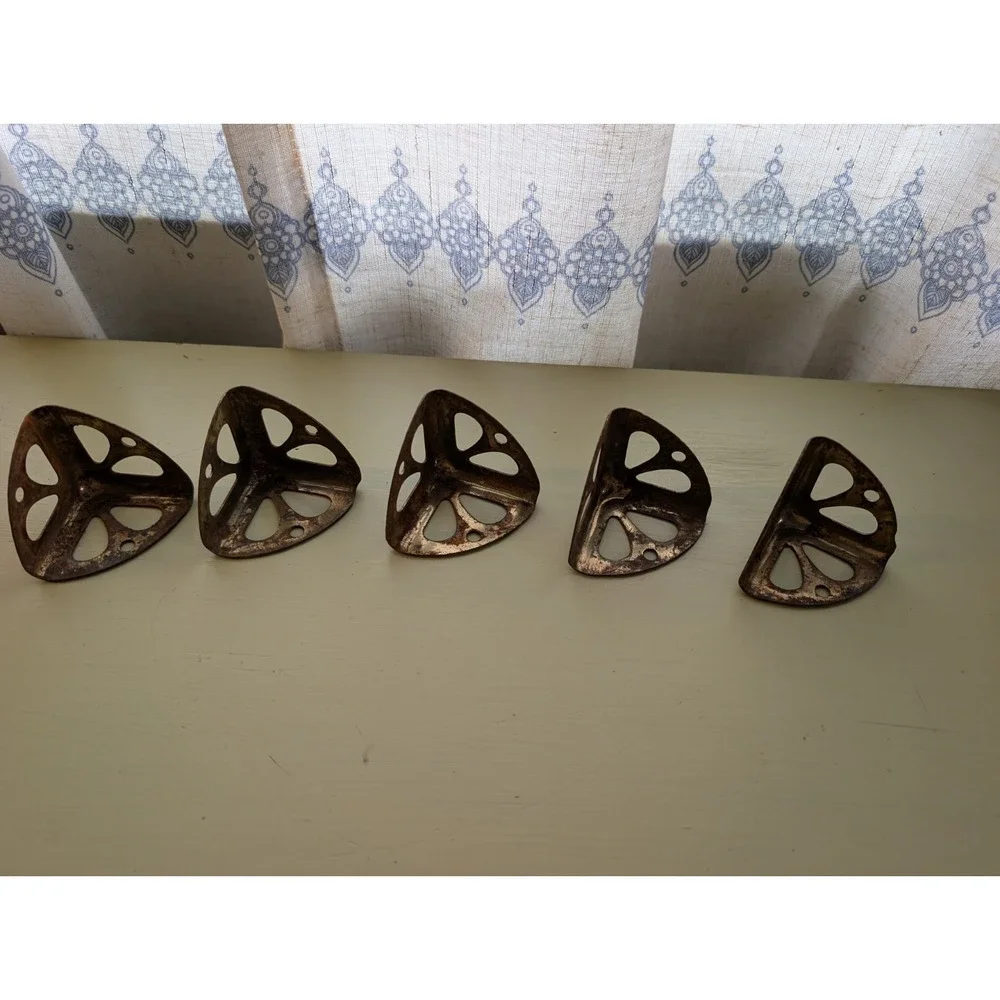 Lot 5 Vintage Metal Corner Reinforcements